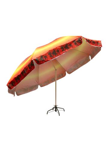 Зонт пляжный фольгированный с наклоном (4 расцветок) 150 см 12 шт/упак М44457 - фото 9